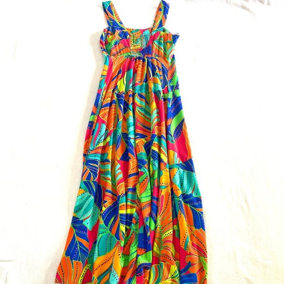 1. State tropical sundress Womens Extra Small colorful midi maxi vacation - Picture 6 of 10
